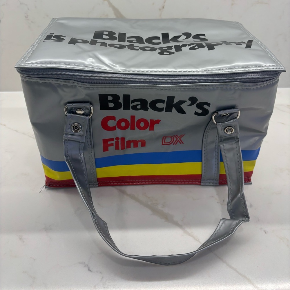 Vintage New Old Stock Blacks Photography Color Film Insulated Bag Silver